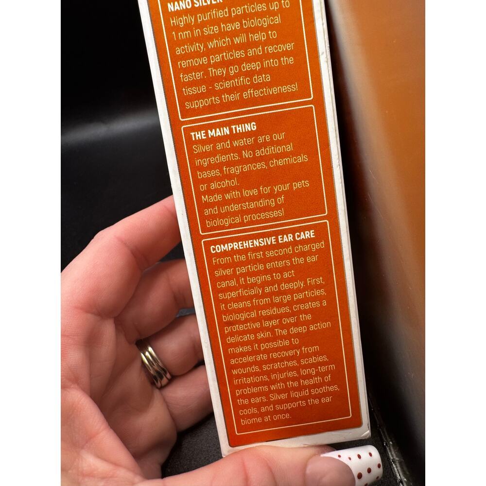 NWT Silver Grade Ear Wash Drops For Pets 2oz - Picture 5 of 6
